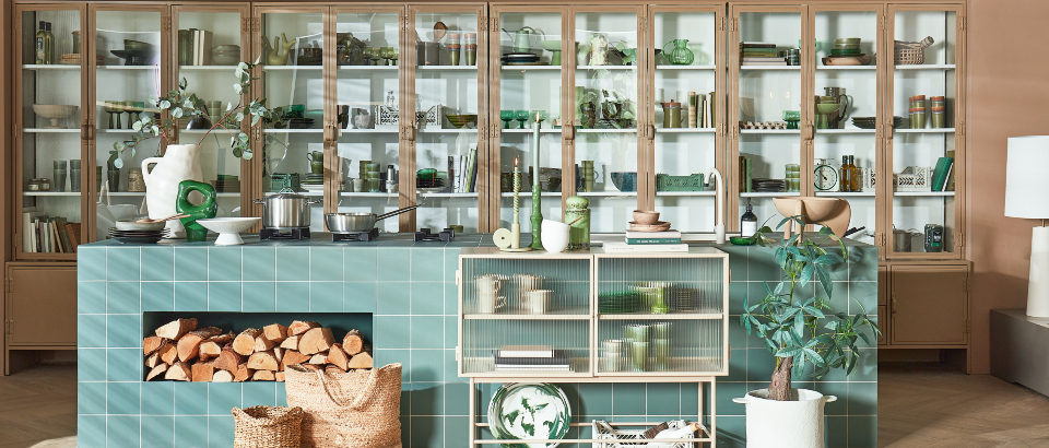 Vitrinekast inrichten