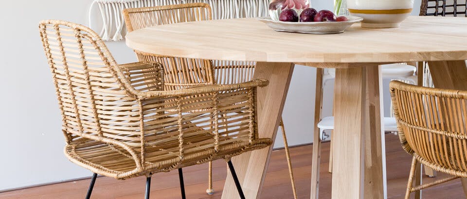 Eetkamerstoelen rotan Eijerkamp