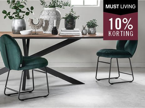 Must Living 10% korting complete collectie