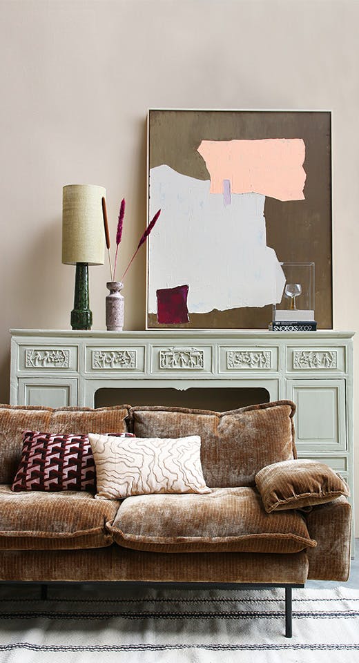 Bold & Blush Abstract painting