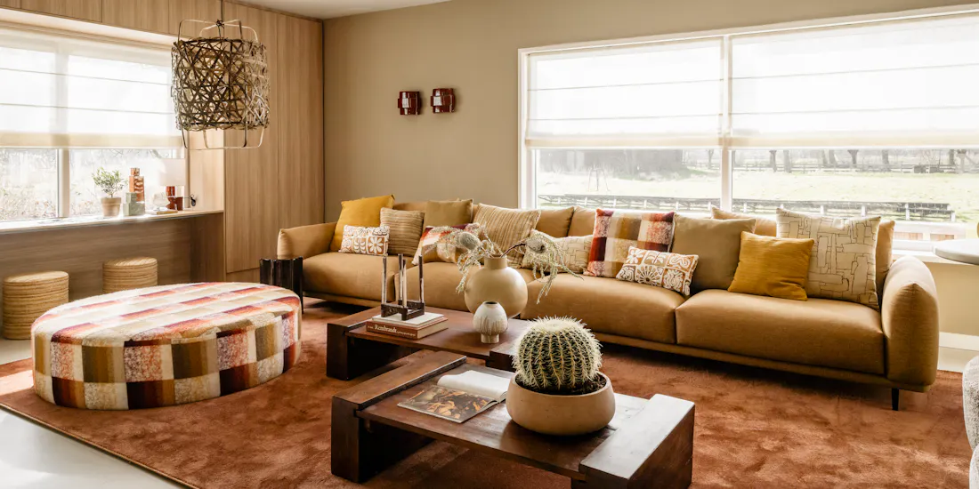 Dopamine decor woonkamer bank