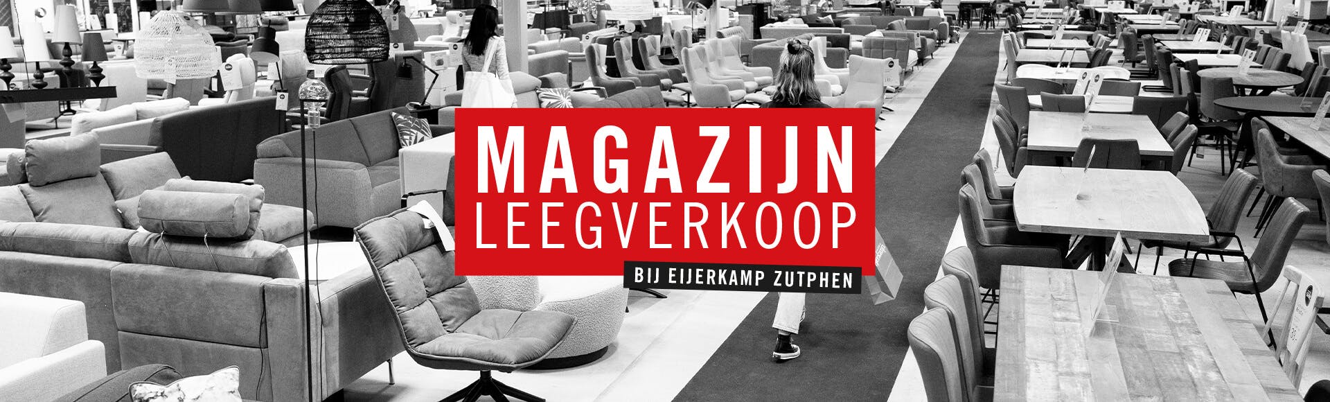 Magazijnleegverkoop bij Eijerkamp Zutphen