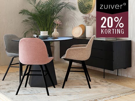 Zuiver 20% korting complete collectie