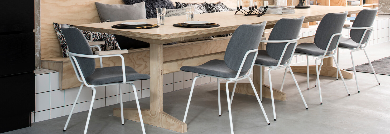 Eetkamerstoelen grijs Eijerkamp