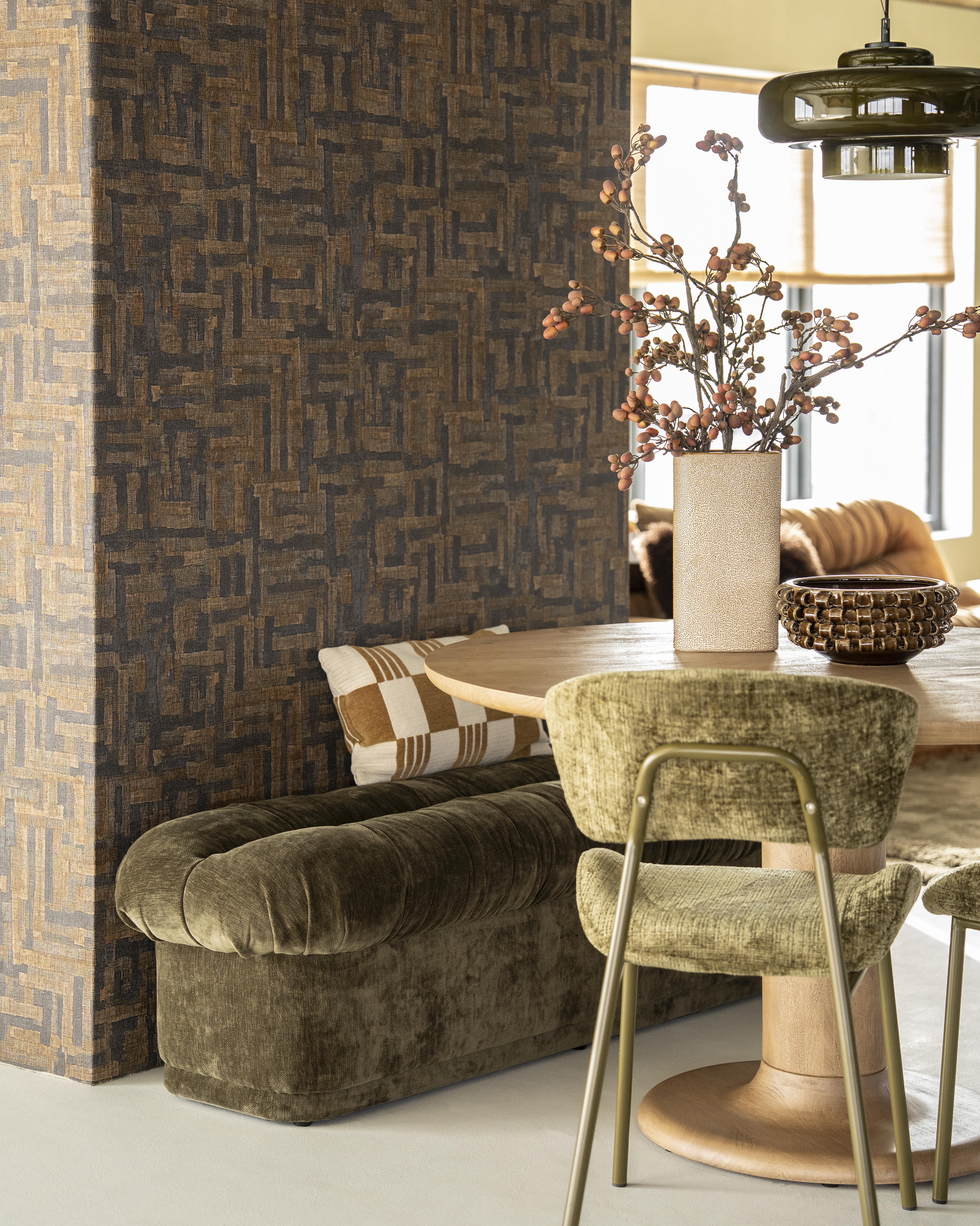 Dopamine decor eetkamerbank en eetkamerstoel