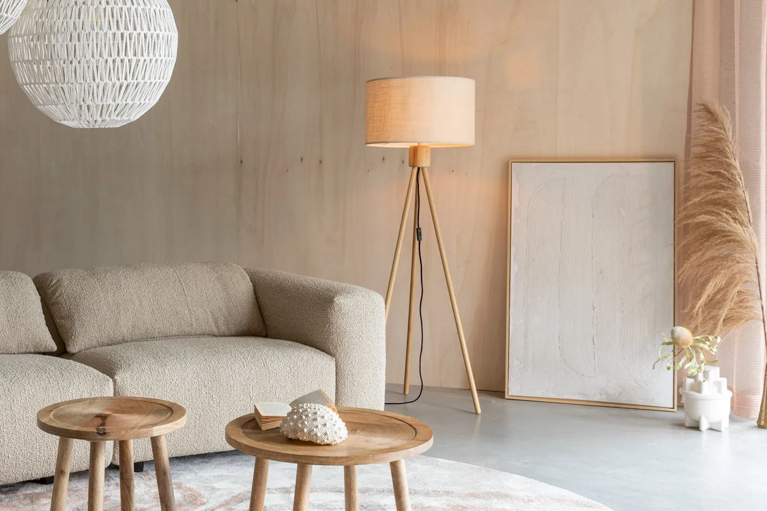 linnen vloerlampen bij Eijerkamp