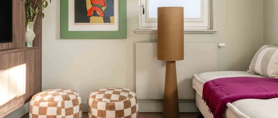 bruine vloerlampen bij Eijerkamp