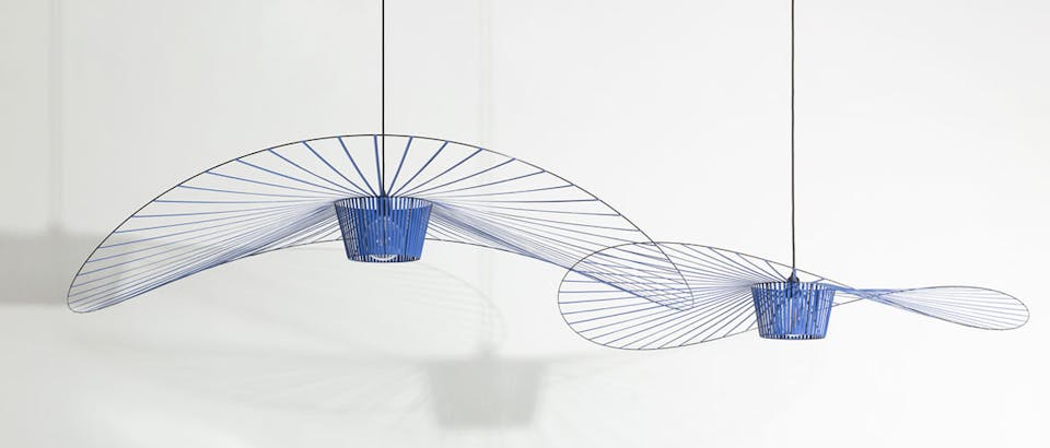 Blauwe hanglampen bij Eijerkamp