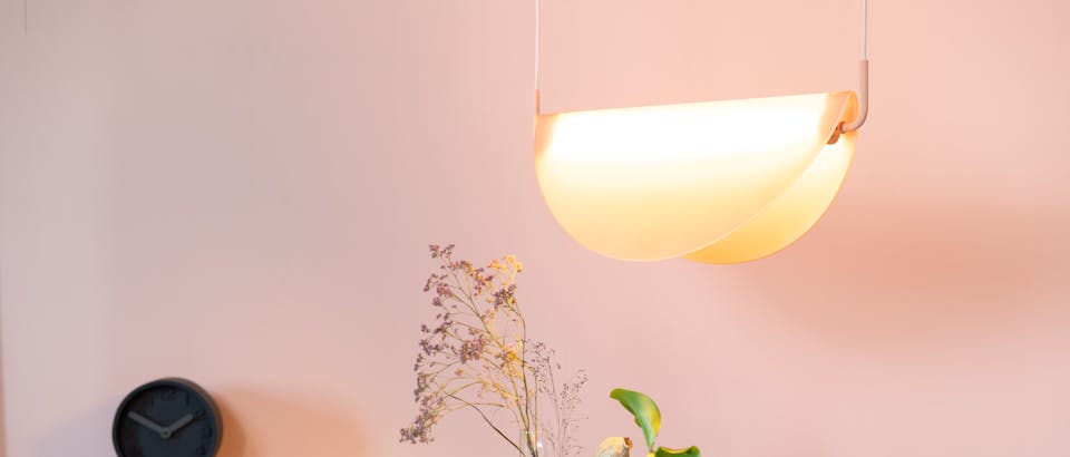 Roze hanglampen bij Eijerkamp