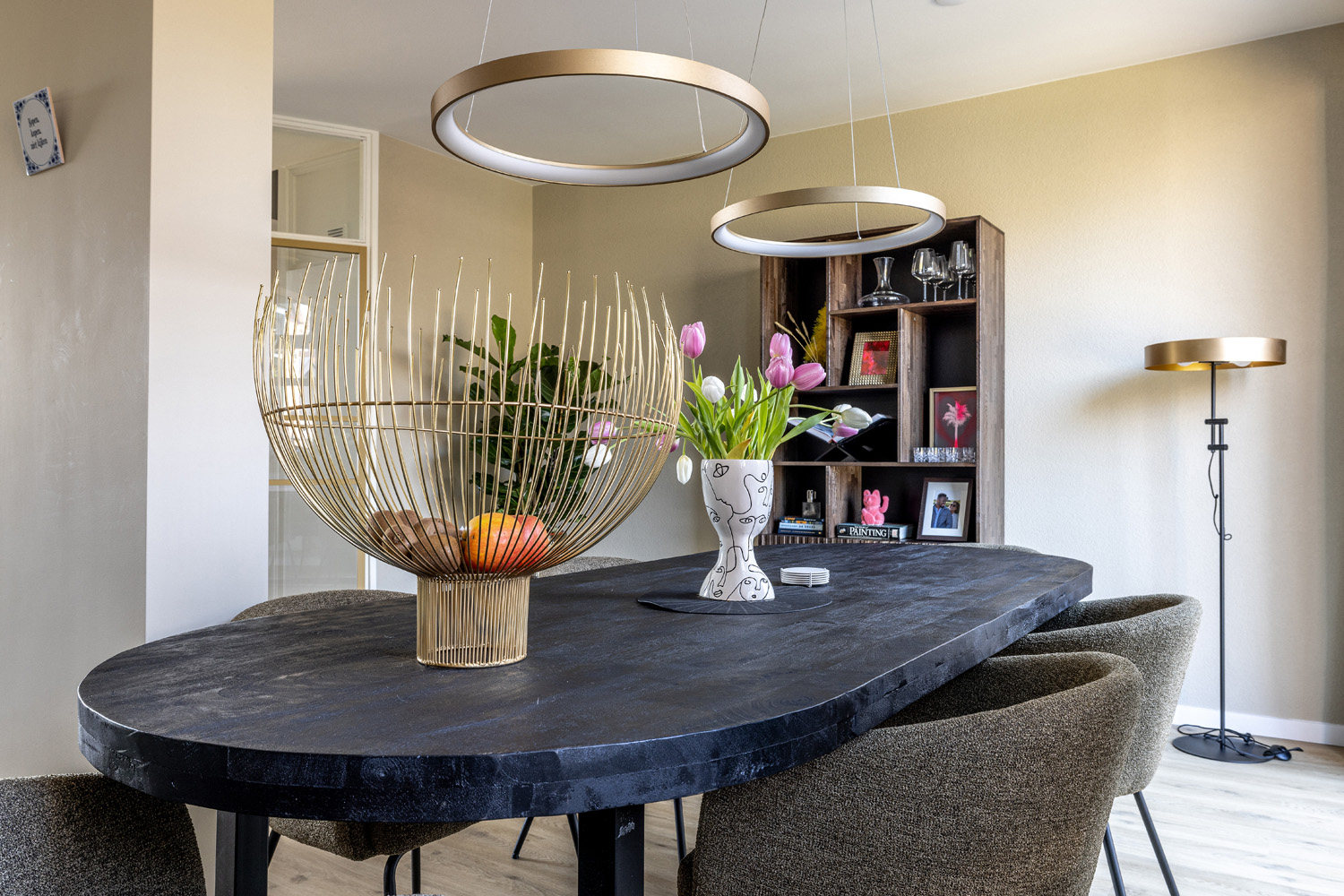 Messing hanglampen bij Eijerkamp