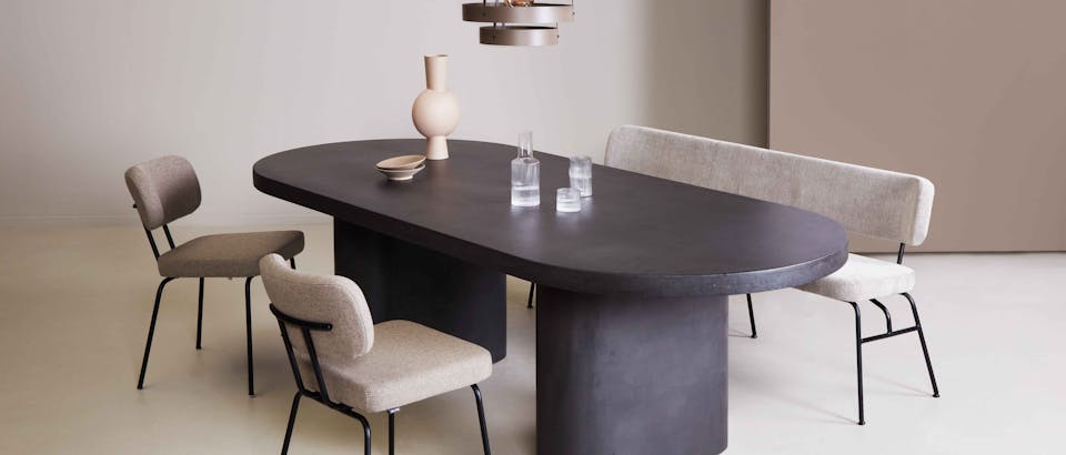 stoffen eetkamerbanken bij Eijerkamp