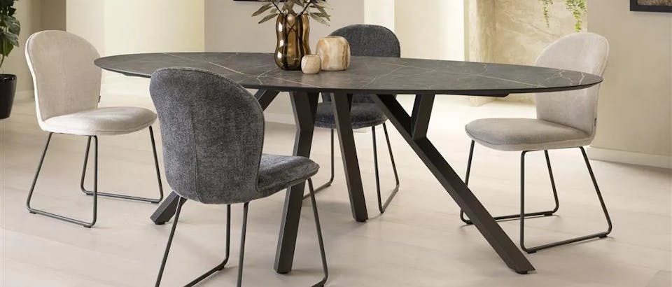 marmerlook eettafels bij eijerkamp