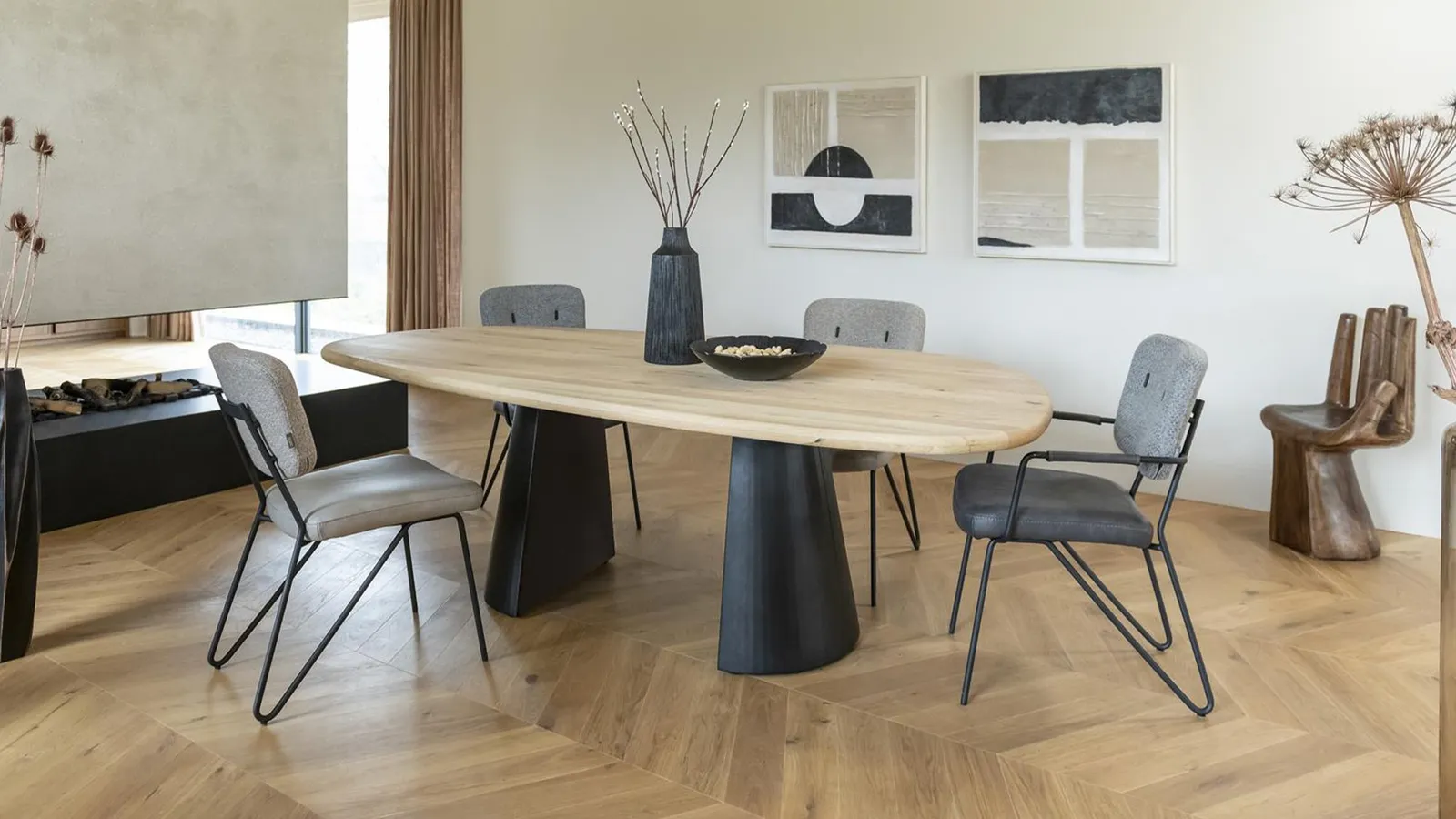 houten eettafels bij Eijerkamp