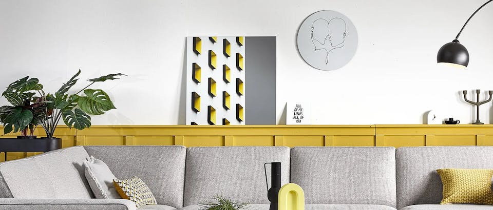 metalen wanddecoratie bij Eijerkamp