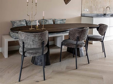 welke afmeting eettafel is geschikt?