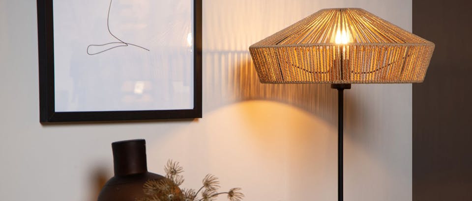 Rotan tafellampen