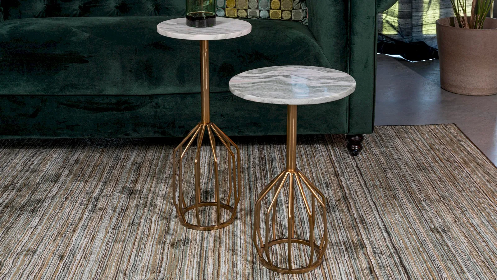 marmeren bijzettafel bij Eijerkamp