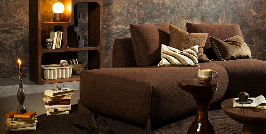 Bruin interieur in woontrend bold coffee