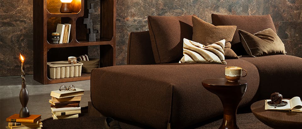 Bruin interieur in woontrend bold coffee