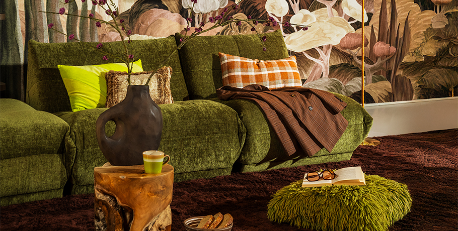 Woontrend new raw met groen