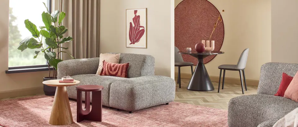 Brinker Carpet Tweed Warm Red