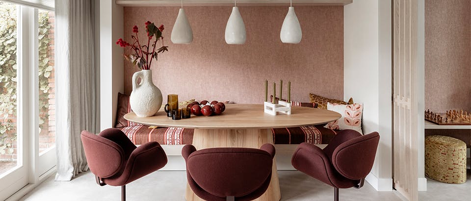 Burgundy interieur