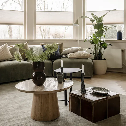 70/30 stijl groen interieur
