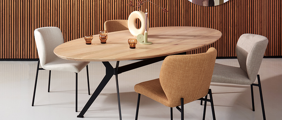 Eetkamerstoelen zonder armleuningen bij Eijerkamp