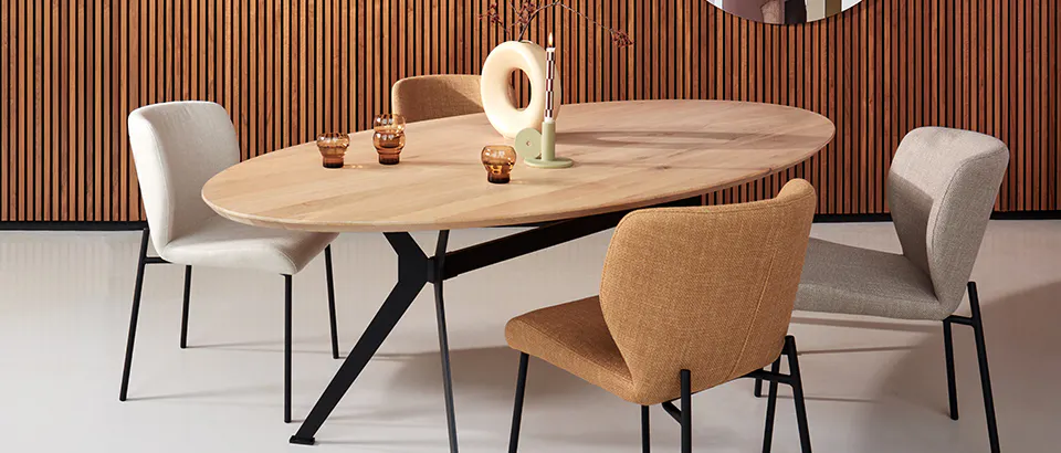 Eetkamerstoelen zonder armleuningen bij Eijerkamp