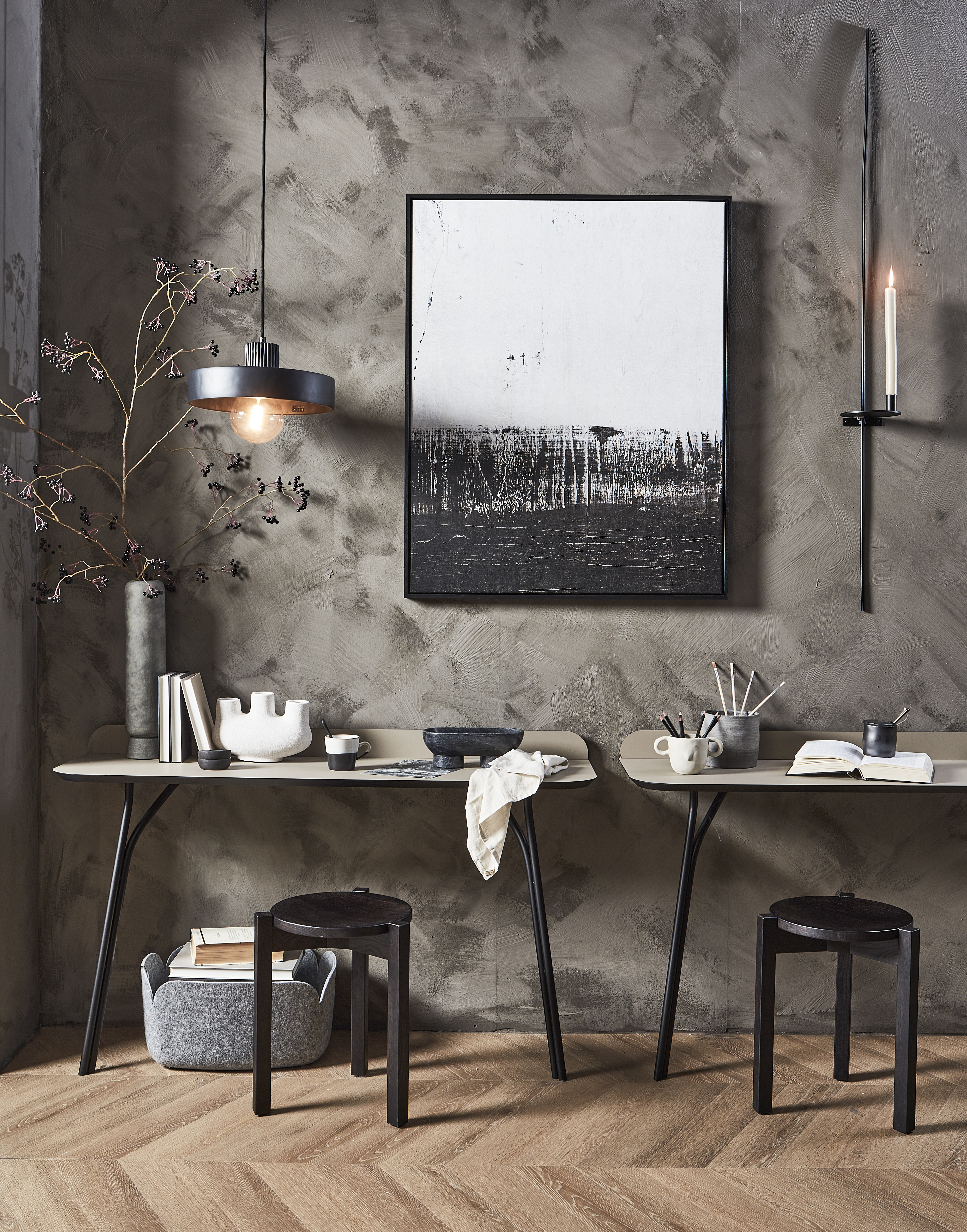 Wabi Sabi in donkere kleuren