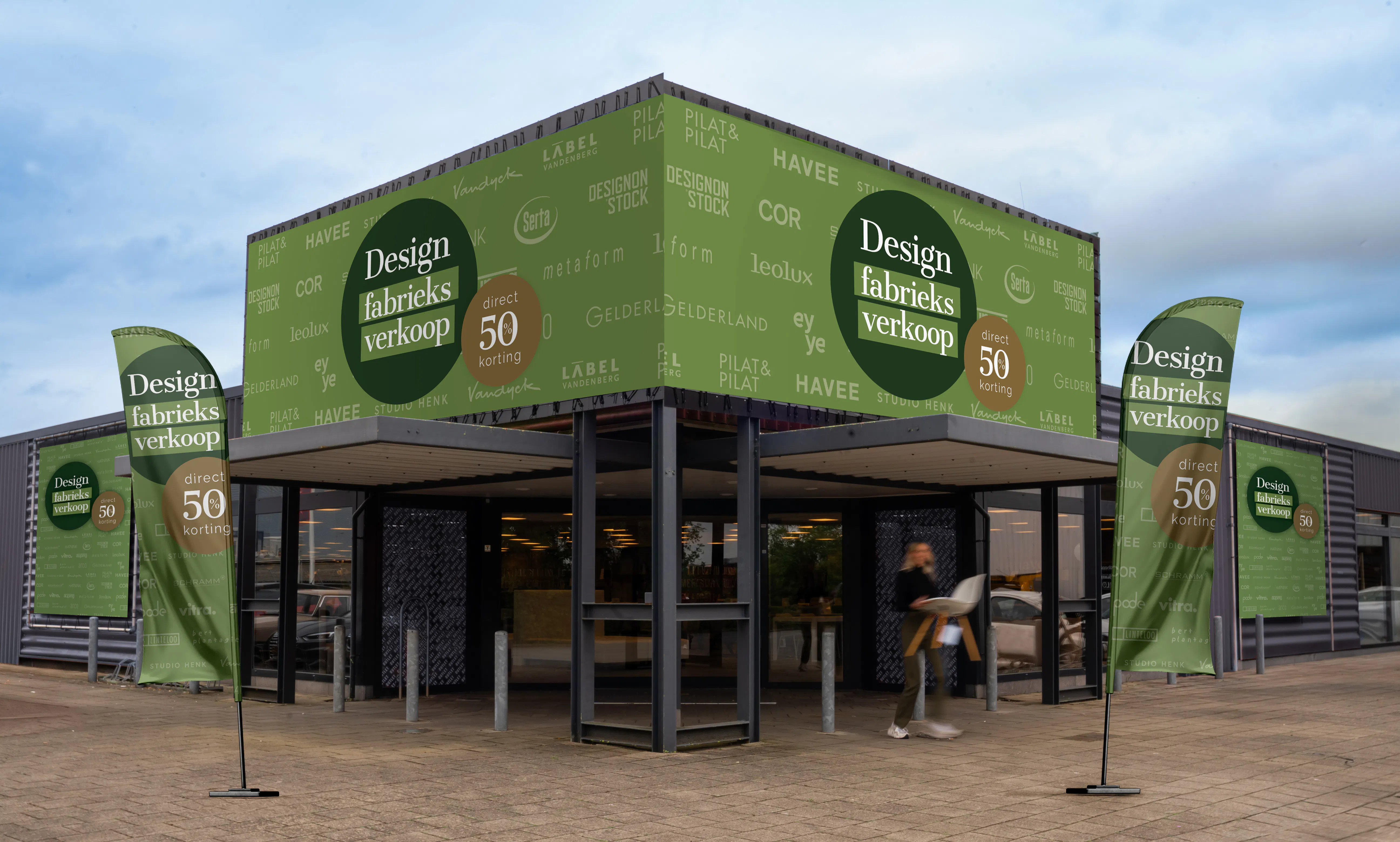 Design fabrieksverkoop in Zutphen tijdens Pinksteren