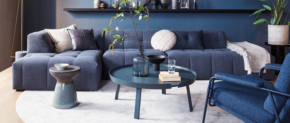 blauw interieur