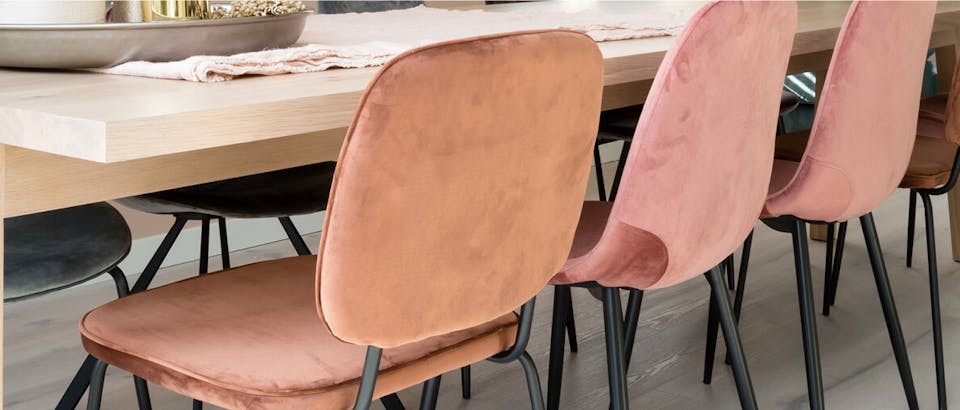 Tomaat bar Voorschrijven Roze eetkamerstoelen kopen? | Eijerkamp Wonen