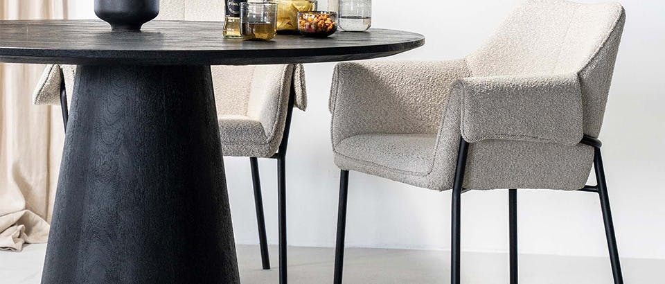 Tony Eetkamerstoel beige