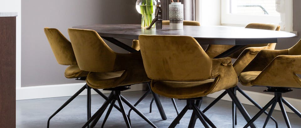 Trendhopper eetkamerstoelen eijerkamp